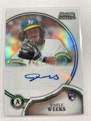 Jemile Weeks [Refractor] Baseball Cards 2011 Bowman Sterling Rookie Autographs Prices