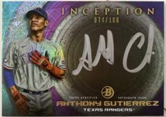 Anthony Gutierrez #ISS-AG Baseball Cards 2022 Bowman Inception Silver Signings Autographs Prices