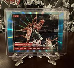 Giannis Antetokounmpo [Teal Laser] Basketball Cards 2021 Panini Donruss Franchise Features Prices