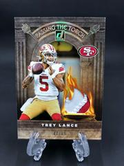 Trey Lance, Steve Young [Prime] #PTTJ-7 Football Cards 2022 Panini Donruss Passing the Torch Jerseys Prices