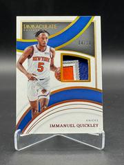 Immanuel Quickley [Gold] #85 Basketball Cards 2021 Panini Immaculate Collection Prices
