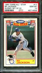 Bo Jackson #17 Baseball Cards 1990 Topps All Star Glossy Set of 22 Prices