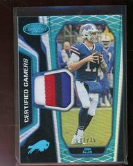 Josh Allen [Mirror Teal] #4 Football Cards 2019 Panini Certified Prices