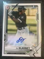 DJ Gladney Baseball Cards 2021 Bowman Paper Prospects Autographs Prices