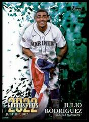 Julio Rodriguez #22GHA-JR Baseball Cards 2023 Topps 2022 Greatest Hits Autographs Prices