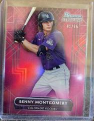 Benny Montgomery [Magenta] #BSP-84 Baseball Cards 2022 Bowman Sterling Prices