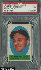 Harmon Killebrew [Blank Back] Baseball Cards 1963 Topps Peel Offs Prices