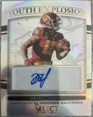 Drake London Football Cards 2022 Panini Select Draft Picks Youth Explosion Signatures Prices