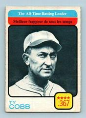 Ty Cobb [All Time Batting Leader] #475 Baseball Cards 1973 O Pee Chee Prices