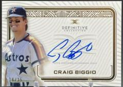 Craig Biggio Baseball Cards 2023 Topps Definitive Autograph Collection Prices