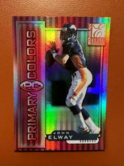 John Elway [Red] #27 Football Cards 1999 Panini Donruss Elite Primary Colors Prices