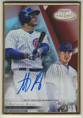 Anthony Rizzo [Red] #FA-AI Baseball Cards 2018 Topps Gold Label Framed Autograph Prices