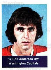 Ron Anderson Hockey Cards 1974 NHL Action Stamps Prices