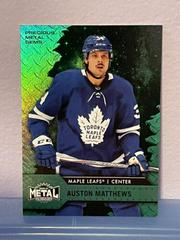 Auston Matthews [Green] Hockey Cards 2020 Skybox Metal Universe Prices