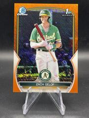 Zack Gelof [Orange Shimmer] Baseball Cards 2023 Bowman Chrome Prospects Prices