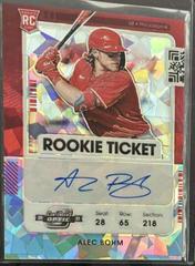 Alec Bohm [Optic Autograph Cracked Ice] #137 Baseball Cards 2021 Panini Contenders Prices