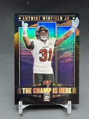 Antoine Winfield Jr. [Black Pandora] #CH-14 Football Cards 2021 Panini Donruss Optic The Champ is Here Prices