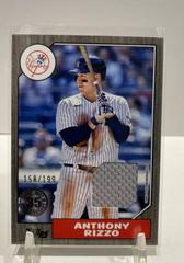 Anthony Rizzo [Black] #87BR-ARI Baseball Cards 2022 Topps 1987 Series 2 Relics Prices