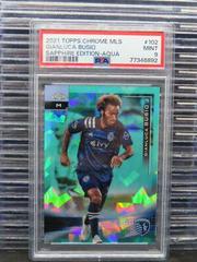 Gianluca Busio [Aqua] Soccer Cards 2021 Topps Chrome MLS Sapphire Prices