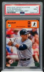 Alex Rodriguez [Orange Fielding Hat] #4 Baseball Cards 2005 Leaf Sportscaster Prices