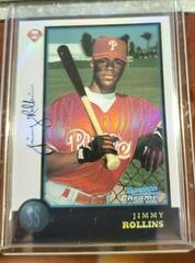 Jimmy Rollins [Refractor] #181 Baseball Cards 1998 Bowman Chrome Prices