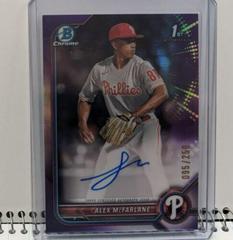 Alex McFarlane [Purple] Baseball Cards 2022 Bowman Draft Chrome Autographs Prices