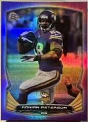 Adrian Peterson [Rainbow Foil Purple] Football Cards 2014 Bowman Prices