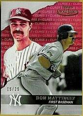 Don Mattingly [Class 3 Red] #64 Baseball Cards 2020 Topps Gold Label Prices