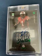 Justin Fields [Green Autograph] #111 Football Cards 2021 Panini Luminance Prices