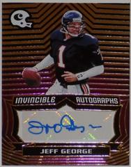 Jeff George [Purple] #INV-JGE Football Cards 2021 Panini Chronicles Invincible Autographs Prices