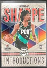 Shaedon Sharpe #11 Basketball Cards 2022 Panini Mosaic Introductions Prices