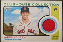 Jarren Duran #CC-JD Baseball Cards 2022 Topps Heritage Clubhouse Collection Relics Prices