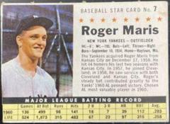 Roger Maris [Perforated] #7 Baseball Cards 1961 Post Cereal Prices