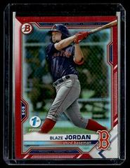 Blaze Jordan [Red Foil] #BD-182 Baseball Cards 2021 Bowman Draft 1st Edition Prices