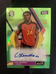 Lois Openda [Neon Green Refractor] #BCA-LO Soccer Cards 2023 Topps Finest Road to UEFA EURO Autograph Prices