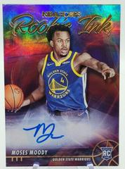 Moses Moody #RI-MMO Basketball Cards 2021 Panini Hoops Rookie Ink Autographs Prices