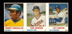 Lee Stanton, Manny Sanguillen, Tom Johnson [Hand Cut Panel] Baseball Cards 1978 Hostess Prices