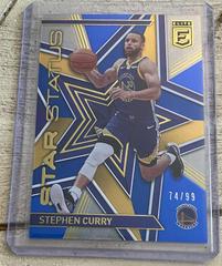 Stephen Curry [Blue] #16 Basketball Cards 2021 Panini Donruss Elite Star Status Prices