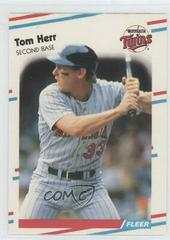 Tom Herr Baseball Cards 1988 Fleer Update Prices