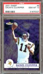 Daunte Culpepper #9 Football Cards 2001 Topps Finest Prices