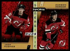 Jack Hughes, Dawson Mercer #SD-17 Hockey Cards 2021 Upper Deck Synergy Synergistic Duos Stars and Rookies Prices