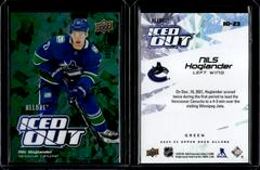 Nils Hoglander [Green] #IO-23 Hockey Cards 2022 Upper Deck Allure Iced Out Prices
