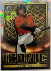 Jeremy Pena [Atomic] #BI-5 Baseball Cards 2023 Bowman Chrome Iconic Prices