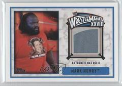 Mark Henry Wrestling Cards 2012 Topps WWE WrestleMania XXVIII Mat Relics Prices