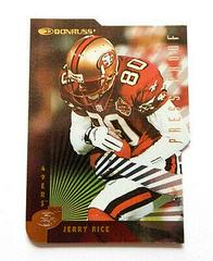Jerry Rice [Press Proof Gold Die Cut] Football Cards 1997 Panini Donruss Prices