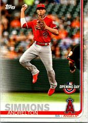Andrelton Simmons #78 Baseball Cards 2019 Topps Opening Day Prices