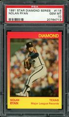 Nolan Ryan #116 Baseball Cards 1991 Star Diamond Series Prices