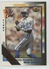 Herman Moore [20 Stripe] Football Cards 1992 Wild Card Prices