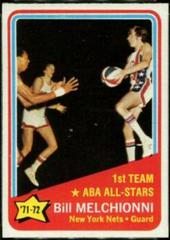 Bill Melchionni ABA All-Stars #253 Basketball Cards 1972 Topps Prices