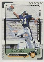 Duane Starks #9 Football Cards 1998 Upper Deck Prices